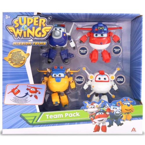 Coffret Super Wings 4 Transform'a'Bot 12 cm
