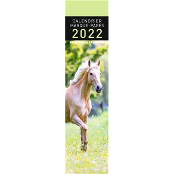 Calendrier Pictura 2022 Marque-Page Chevaux