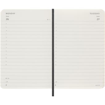 Agenda scolaire Moleskine 2022 2023 Journalier format de poche Souple Noir