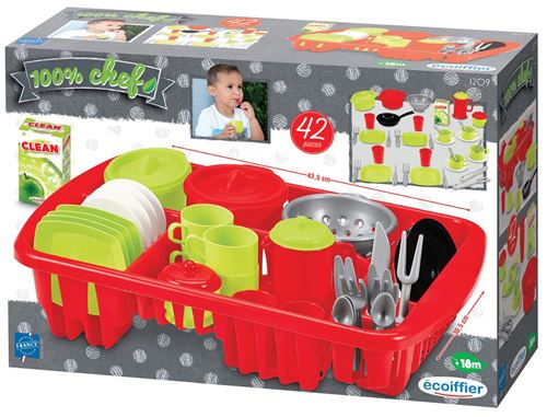 Ecoiffier Multicolore Grand Égouttoir Garni