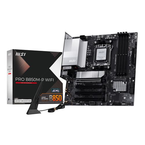 Carte mère MSI PRO B850M-P WIFI micro ATX Socket AM5 Chipset AMD B850