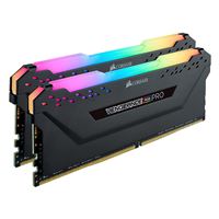 Barrette mémoire RAM CORSAIR VENGEANCE RGB PRO 16 Go (Kit de 2 x 8 Go) DDR4 3200 Mhz CL16