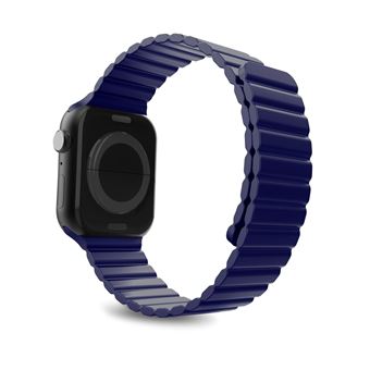 Bracelet en silicone pour Apple Watch 42-45mm Puro Icon Link Bleu