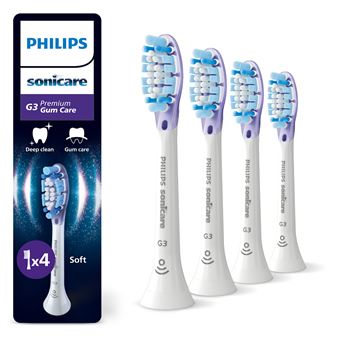 Brossettes dentaires Philips Sonicare HX9054/87 Lot de 4 Têtes de brosse à dents standard