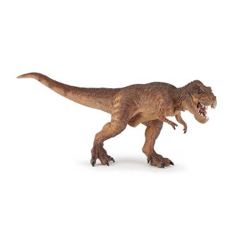 Figurine Papo dinosaure T-rex courant marron - 1