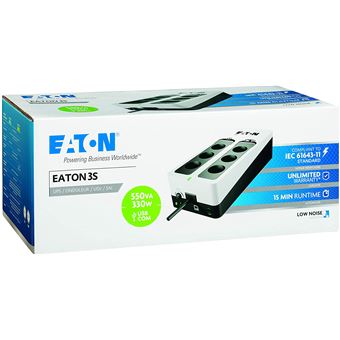 Onduleur 8 prises Eaton Ellipse ECO 1200 USB FR Noir - Fnac.ch - Onduleurs