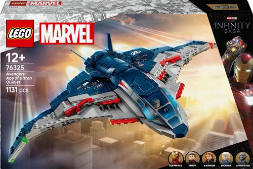 LEGO Marvel 76325 Le Quinjet d'Avengers : L'Ère d'Ultron pour garçon - vue 1