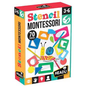 Dessin et coloriage enfant Headu Stencil Montessori