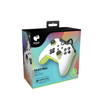 Manette filaire Pdp pour Xbox et PC Blanc électrique