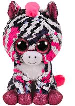 Peluche Ty Beanie Boo's Small Flippables Zoey Le Zèbre 15 cm