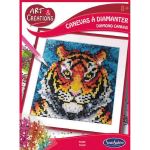 Kit créatif SentoSphère Art et créations Canevas à diamanter Tigre