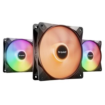 be quiet! Light Wings LX - Ventilateur châssis - PWM haute vitesse - 120 mm - noir (pack de 3) - 1