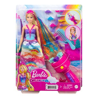 Groot speelgoed Barbie licorne ailes blanches et son 70cm - Barbie  speelgoedeenhoorns