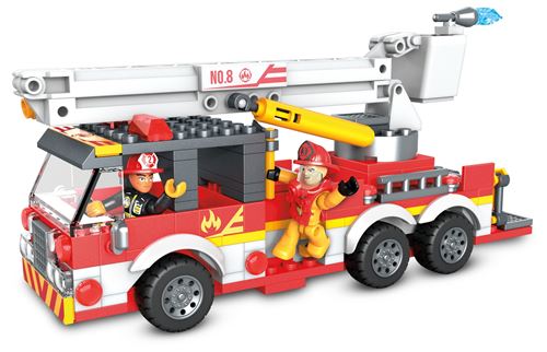 Jeu de construction camion de pompier Rex London - Le petit Souk