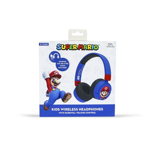 Jeu éducatif et électronique Otl Super Mario face Kids Wireless Headphones