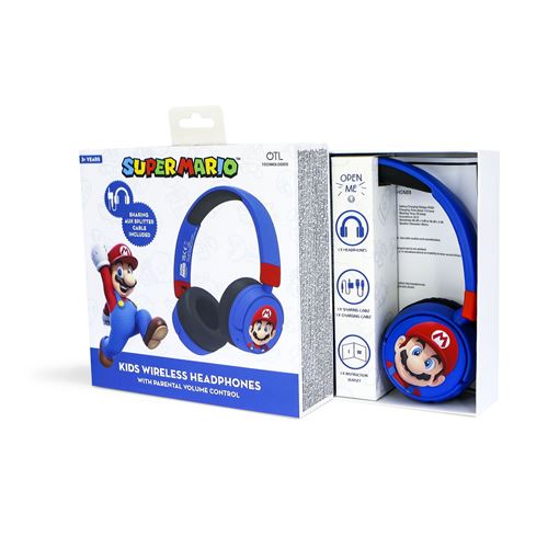 Casque audio filaire Super Mario pour enfant