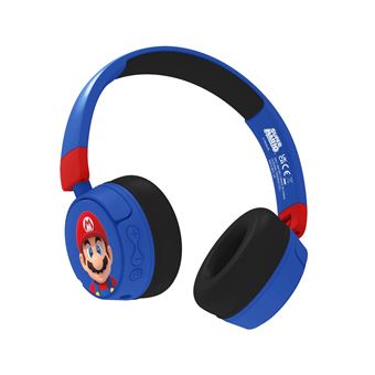 Casque audio enfant (3-7 ans) SuperMario bleu - Cdiscount Jeux