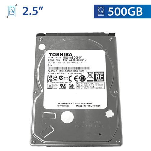 Origineel Kapitein Brie Confronteren Toshiba MQ01ABD050V 2.5' interne harde schijf 500 GB Refurbished Grijs -  Fnac.be - Interne harde schijf
