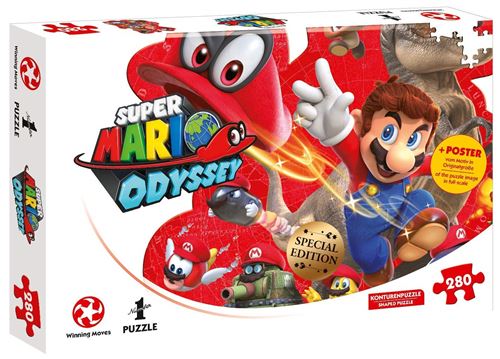 Puzzle 280 pièces Winning Moves Super Mario Bros Odyssey Mario et Cappy