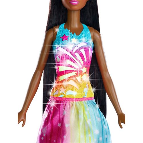 Barbie Dreamtopia poupée princesse Arc-en-ciel sons et lumières chantante ave... 