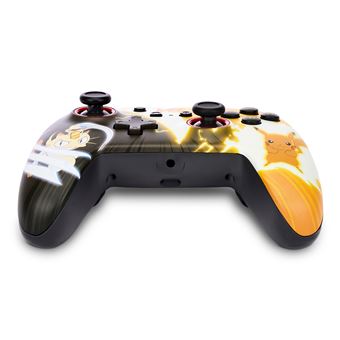 Manette filaire pour Nintendo Switch PowerA Pokémon Pikachu contre Meowth