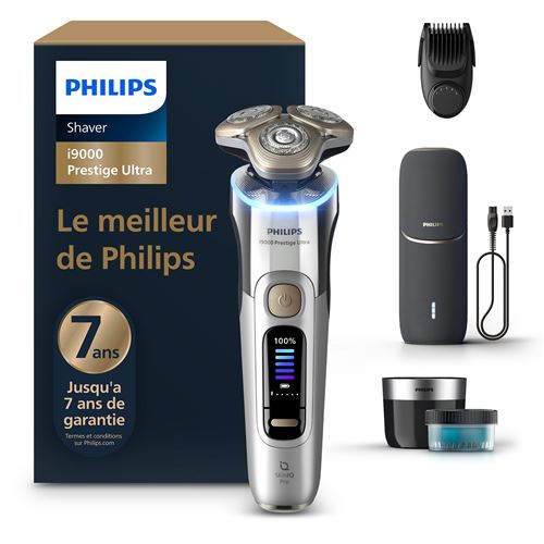 Rasoir Électrique Philips Xp9404/46 Serie I9000 Prestige Ultra 100 % Étanche Avec Skin Iq