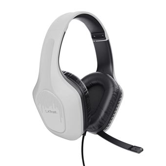 Casque gaming supra-auriculaire filaire Trust GXT 415PS Zirox pour PS5 et PS4 Blanc