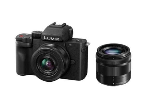 Appareil Photo Hybride Panasonic Lumix G100 + Objectif G Vario 12-32 Mm F/3.5-5.6 Asph. Mega O.I.S. + Objectif G 35-100 Mm F/4-5.6 Asph Ois Noir