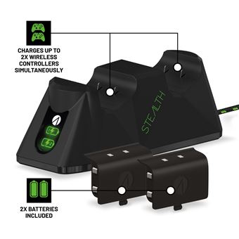 Double station de charge pour Xbox Stealth SX C100X Noir