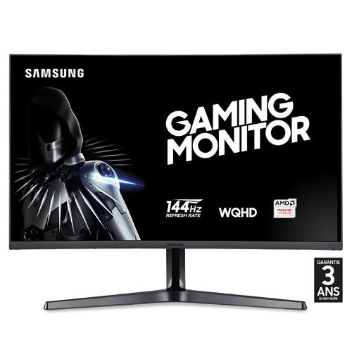 Samsung C27JG50QQU - CJG5 Series - LED-monitor - gebogen - 27 (26.9 zichtbaar) - 2560 x 1440 WQHD - VA - 300 cd/m² - 3000:1 - 4 ms - 2xHDMI, DisplayPort - donkerzilver