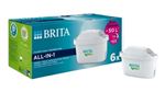 Pack de 6 filtres à eau Brita Maxtra Pro All in 1 Blanc