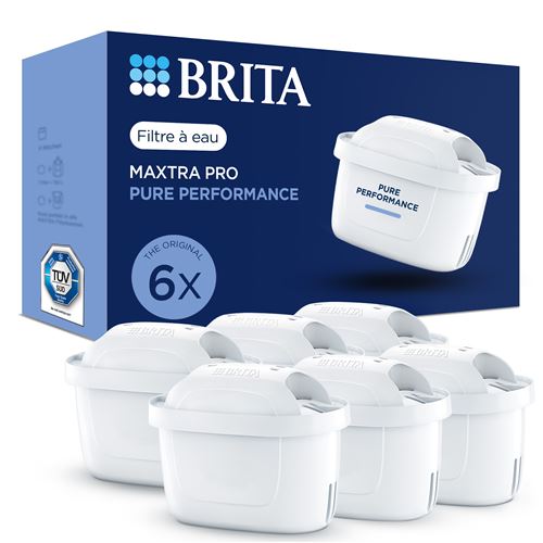 Pack de 6 filtres à eau Brita Maxtra Pro All in 1 Blanc