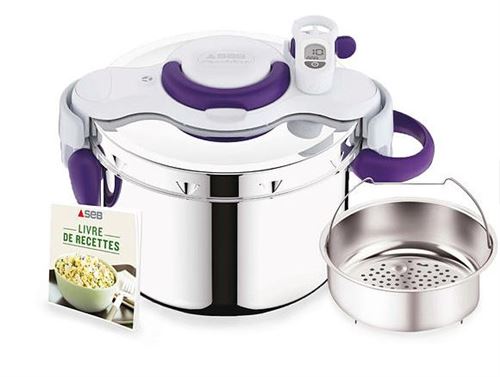SEB ClipsoMinut Perfect+ - Snelkookpan met hoes - 6 l - violet