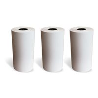 Yeacher 3 Rouleaux de Papier Thermique Auto-Adhésif Rouleau de Papier  Collant Blanc Sans BPA 57x30mm 