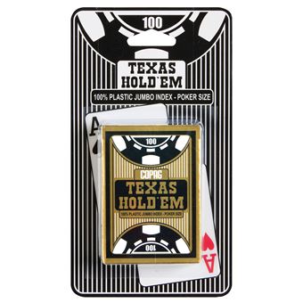 Jeu De Cartes Poker COPAG JUMBO Index 4 - 100% Plastique, Dos Bleu - Neuf De Belgique