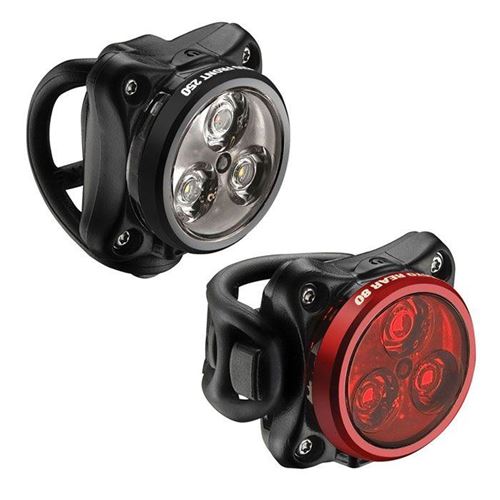 Pack de 2 éclairages vélo Lezyne Zecto Drive Noir et Rouge