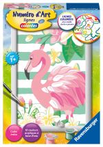 Jeu créatif Ravensburger Numéro d'Art Petit Flamant Rose