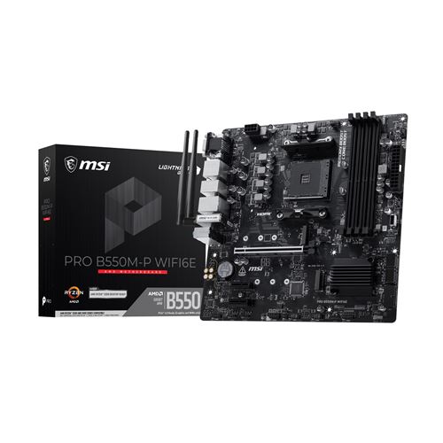 Msi Pro B550m-P Wi-Fi 6E Micro Atx Socket Amd Am4 Chipset Amd B550 - Image 4