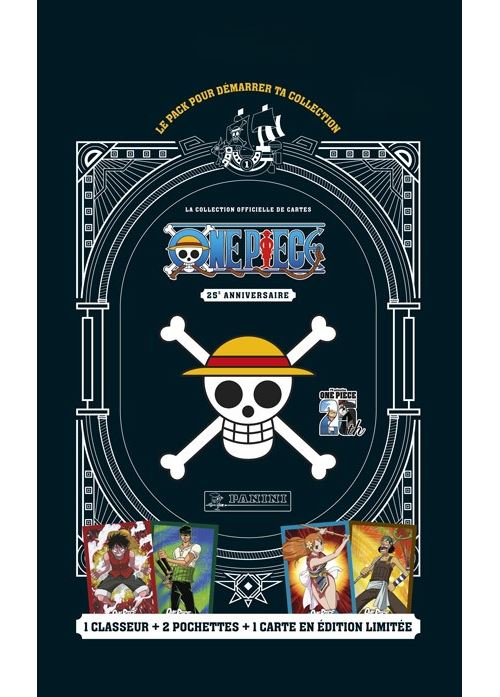 Starter Pack PANINI One Piece TC 25e Anniversaire Classeur 2 pochettes 1 carte Édition Limitée - vue 2