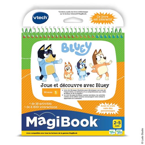 Jeu Éducatif Vtech Magibook Joue et Decouvre avec Bluey