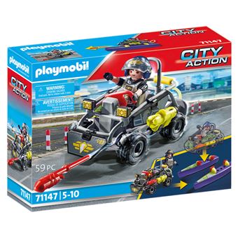 Playmobil City Action 71147 Quad transformable de bandit