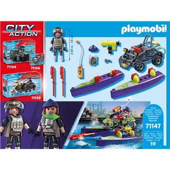 Playmobil City Action 71147 Quad transformable de bandit