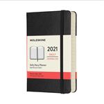 Agenda 2021 journalier Moleskine Rigide petit format Noir