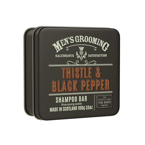 Savon barbe et visage Scottish Fine Soaps chardon et poivre noir 100 g