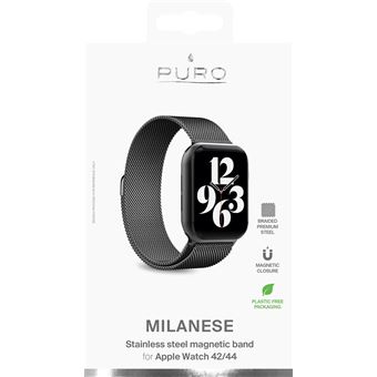 Bracelet Milanese pour Apple Watch 42-45mm Puro Noir