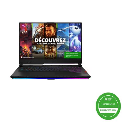 PC Portable Gaming Asus ROG SCAR17-G733ZX-LL014W 17,3" Intel Core i9 64 Go RAM 2 To SSD Nvidia RTX 3080 Noir + 1 mois d'abonnement Xbox Game Pass