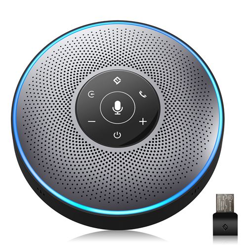 Haut-parleur sans fil Bluetooth Emeet Office Core M2 Noir et gris