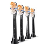 Brossettes dentaires Philips Sonicare HX9094/88 Lot de 4 Têtes de brosse à dents All in One Noir