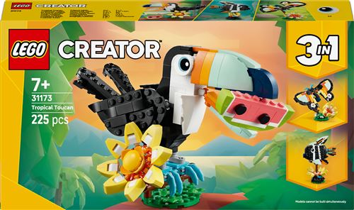LEGO Creator 3-en-1 Animaux Sauvages : le Toucan Tropical 31173 - vue 9