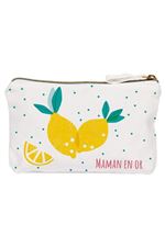 DRAEGER POCHETTE COTON CITRON MAMAN